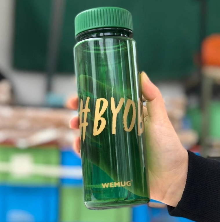 WEMUG Hashtag Lifestyle Water Bottle - S500 #YOLO  #BYOB - WEMUG