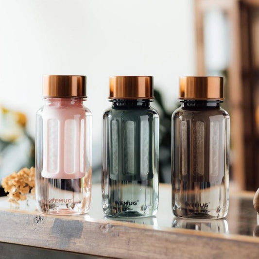 WEMUG Copper Brew Bottle S550/S650 with filter, Tritan BPA Free, coffee lover on-the-go - WEMUG