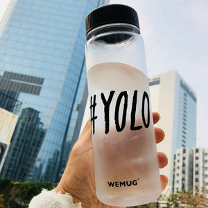 WEMUG Hashtag Lifestyle Water Bottle - S500 #YOLO - WEMUG
