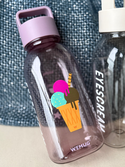 EYESCREAM Ice Pop Water Bottle - 760ml Leakproof Lightweight Sports Bottle | BPA-Free
