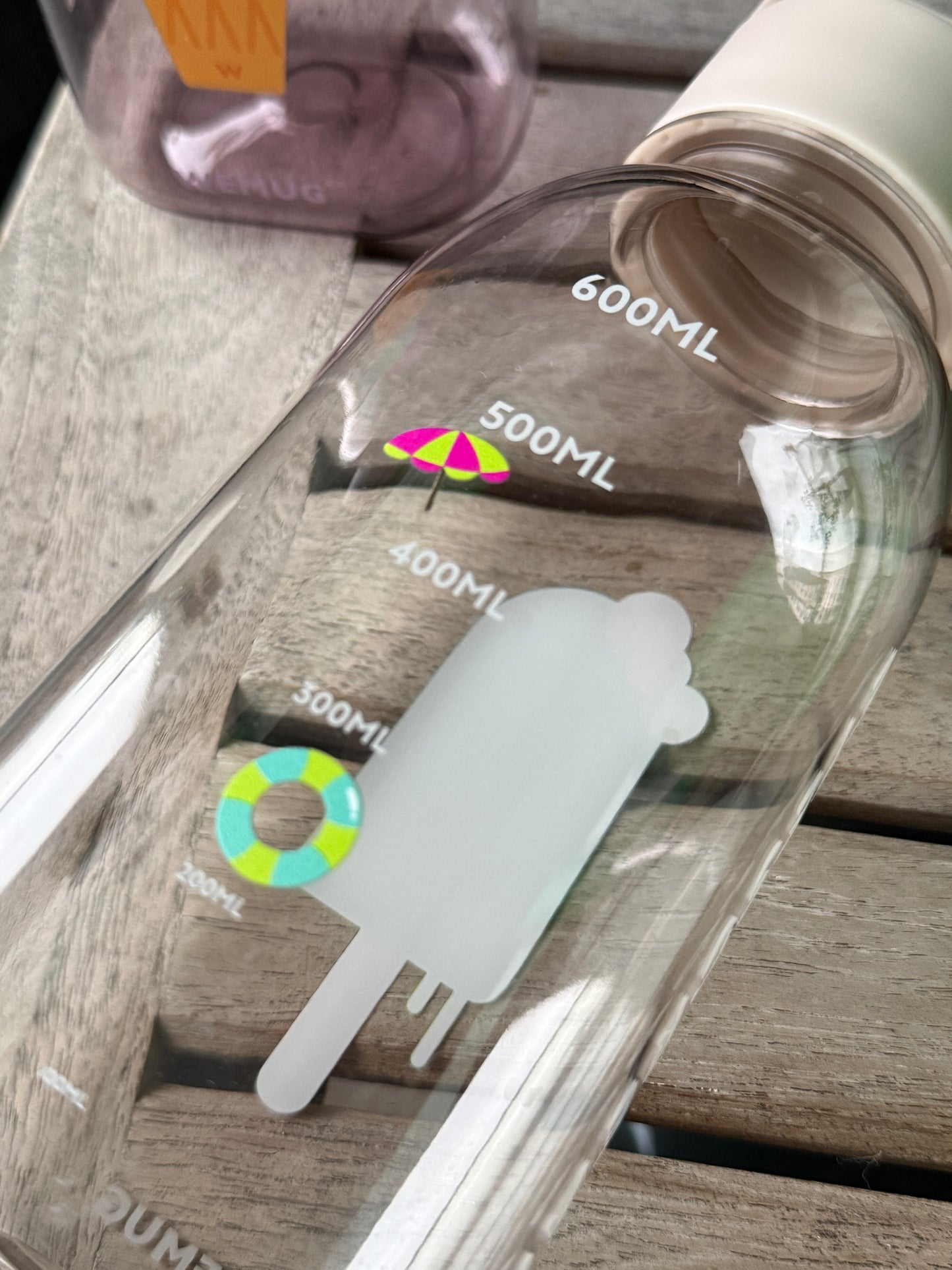 EYESCREAM Ice Pop Water Bottle - 760ml Leakproof Lightweight Sports Bottle | BPA-Free