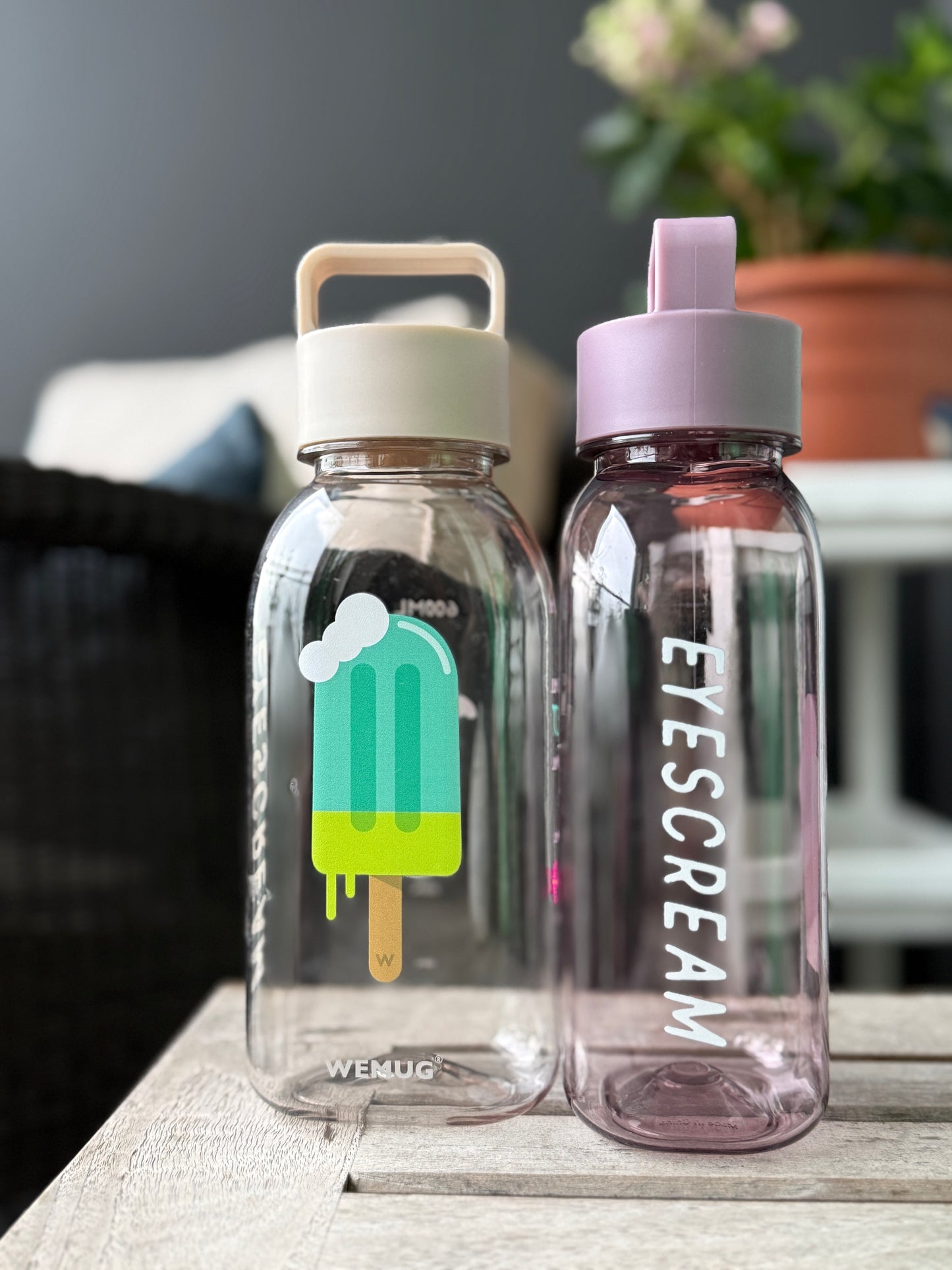 EYESCREAM Ice Pop Water Bottle - 760ml Leakproof Lightweight Sports Bottle | BPA-Free