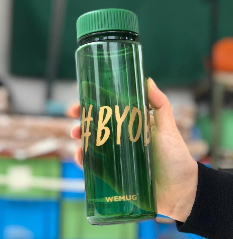 WEMUG Hashtag Lifestyle Water Bottle - S500 #YOLO  #BYOB - WEMUG