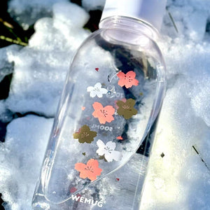 WEMUG Giant Bottle 1000ml plastic water bottle for sports and travelling-Sakura