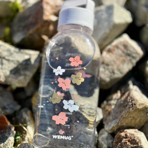 WEMUG Giant Bottle 1000ml plastic water bottle for sports and travelling-Sakura