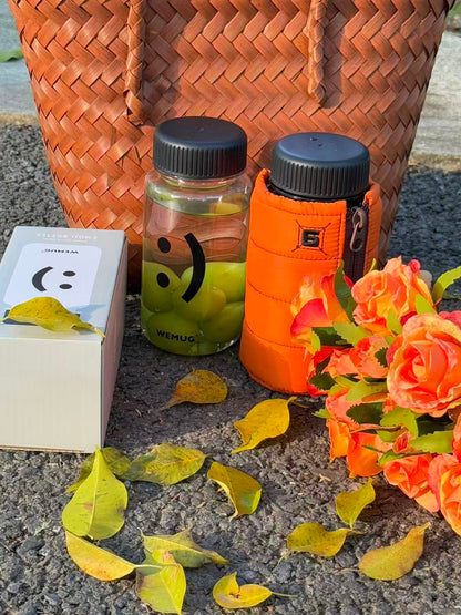 WEMUG Smile water bottle - mini edition, 12oz, 3colors, BPA-Free, leaksafe, Light and Durable