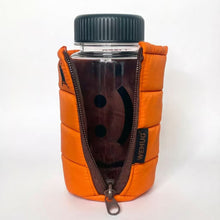 Load image into Gallery viewer, WEMUG Zipper Jacket Bottle Sleeve – Orange/Brown product shot
