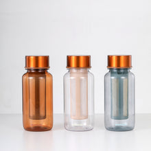 Load image into Gallery viewer, WEMUG Copper Brew Bottle 550ml – Amber Brown, Clear, Light Grey
