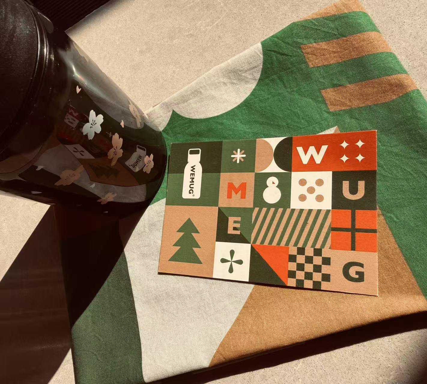 Christmas Festive Print Scarf Soft Lightweight Fabric Perfect Holiday Gift