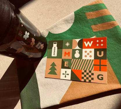 Christmas Festive Print Scarf Soft Lightweight Fabric Perfect Holiday Gift