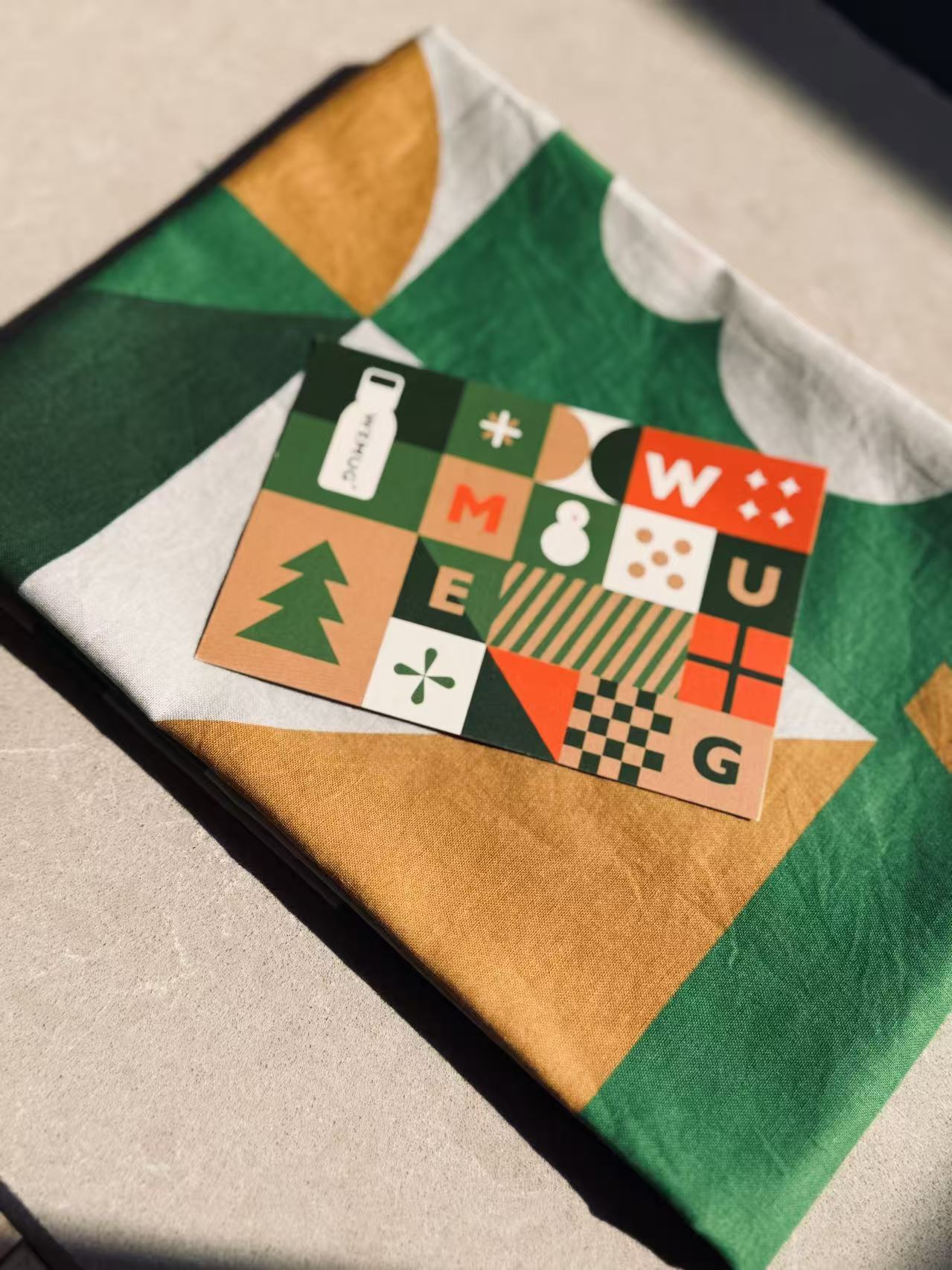 Christmas Festive Print Scarf Soft Lightweight Fabric Perfect Holiday Gift