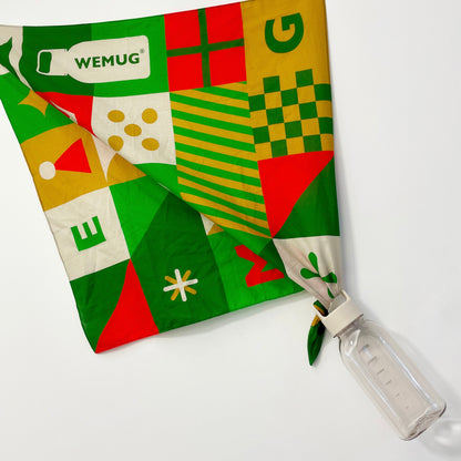 Christmas Festive Print Scarf Soft Lightweight Fabric Perfect Holiday Gift - WEMUG