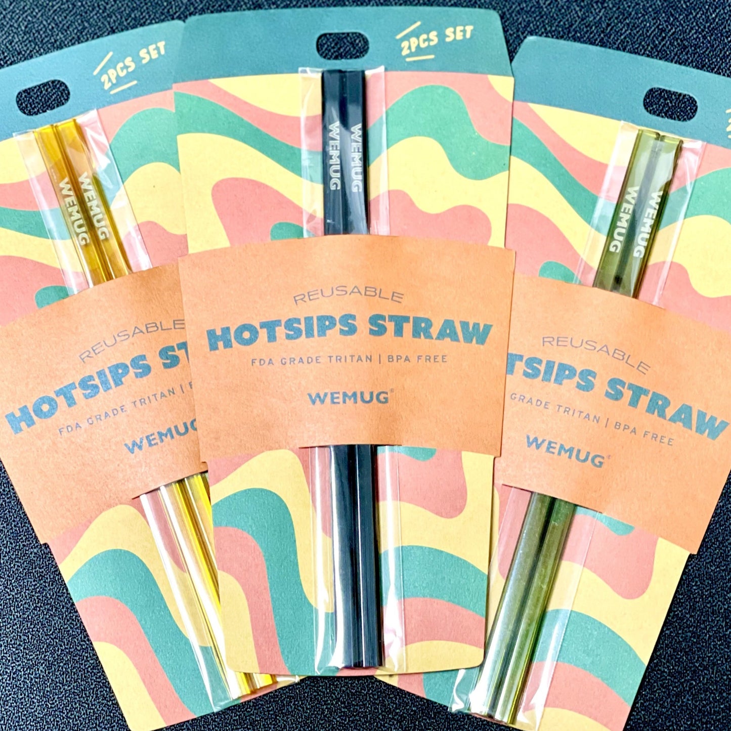 WEMUG Coffeehouse Hot-sip Straw -3 colors - WEMUG