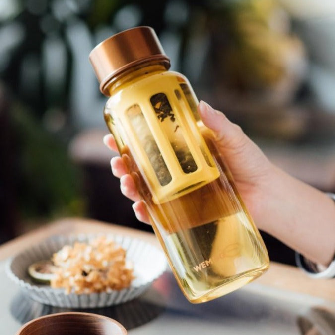WEMUG Copper Brew Bottle S550/S650 with filter, Tritan BPA Free, coffee lover on-the-go - WEMUG