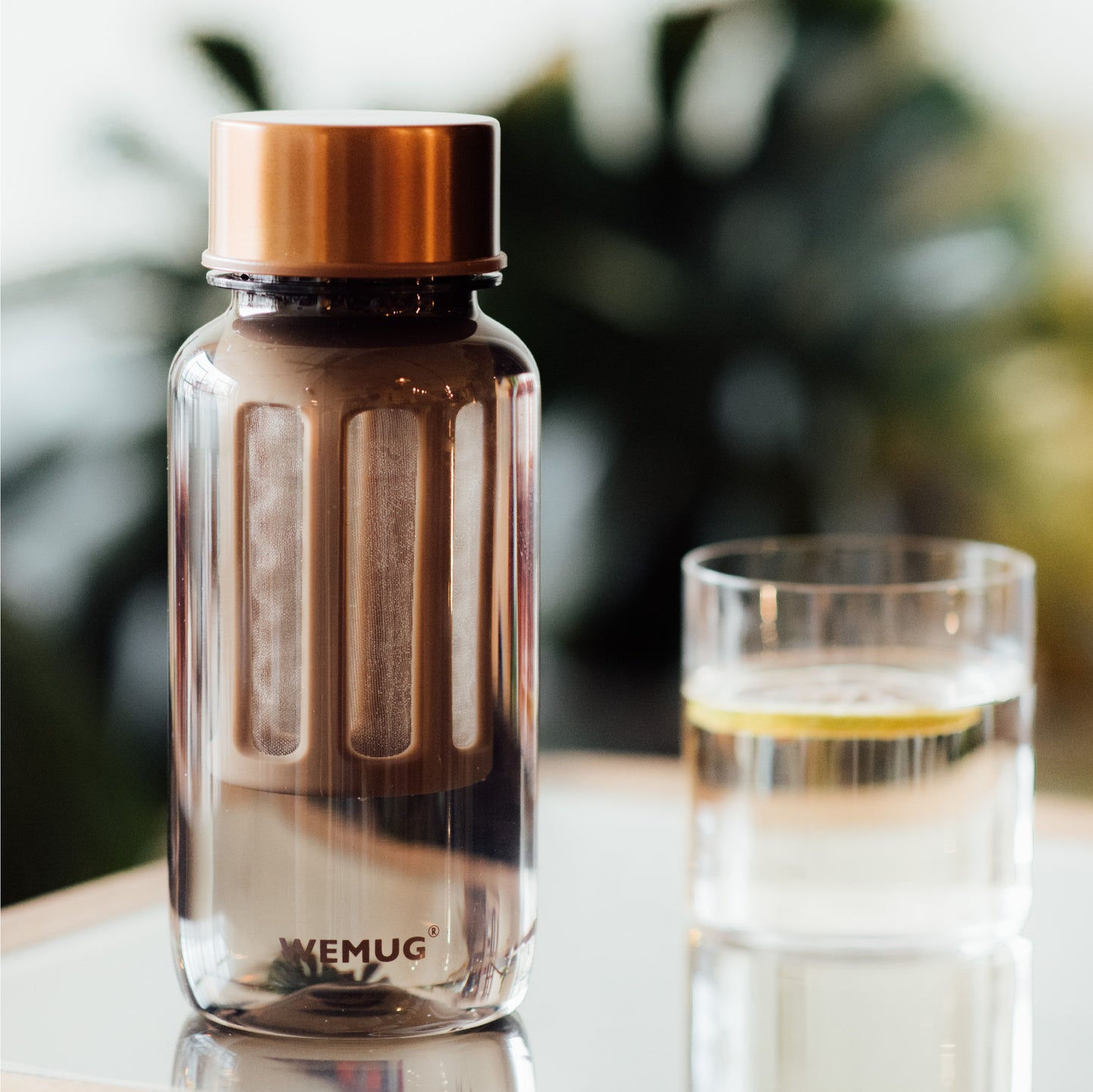 WEMUG Copper Brew Bottle S550/S650 with filter, Tritan BPA Free, coffee lover on-the-go - WEMUG