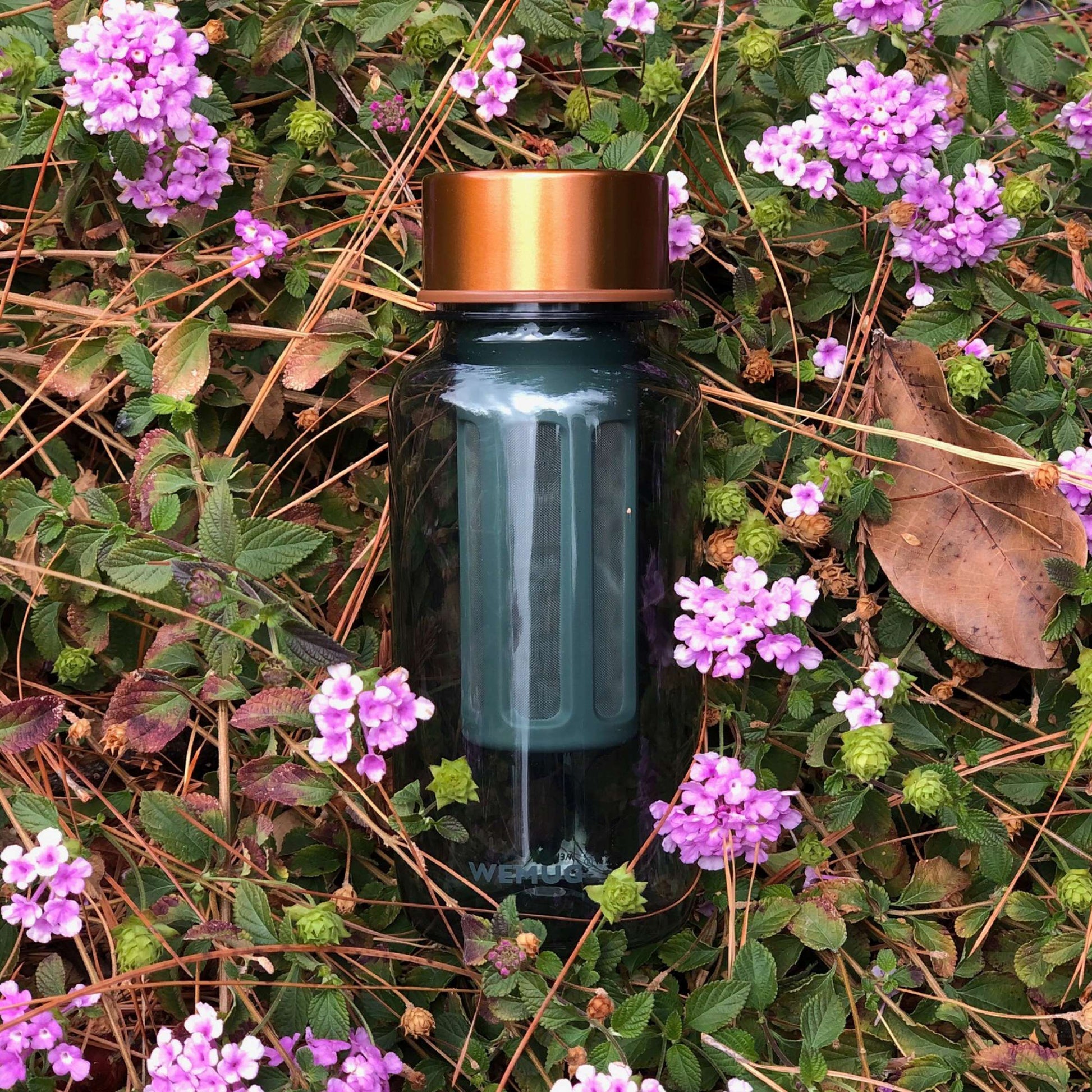 WEMUG Copper Brew Bottle S550/S650 with filter, Tritan BPA Free, coffee lover on-the-go - WEMUG