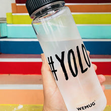 Load image into Gallery viewer, WEMUG Hashtag Lifestyle Water Bottle - S500 #YOLO - WEMUG