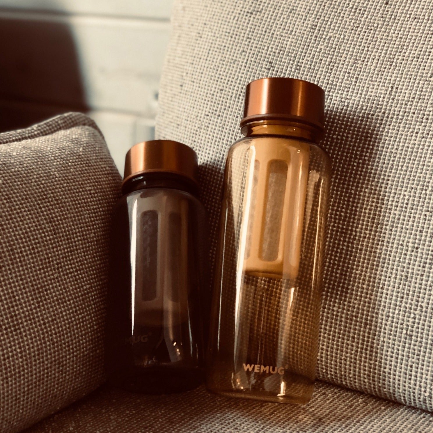 WEMUG Copper Brew Bottle S550/S650 with filter, Tritan BPA Free, coffee lover on-the-go - WEMUG