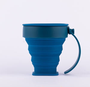 WEMUG On-the-go Foldable Sili Cup with reusable Tyvek bag - WEMUG