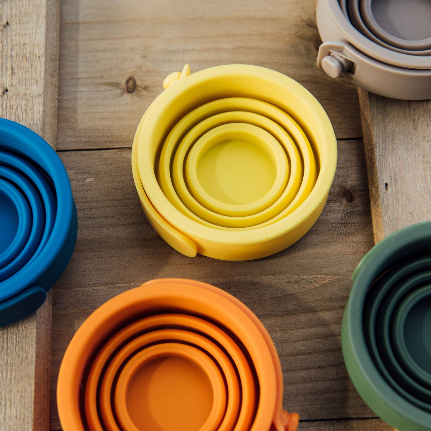 WEMUG On-the-go Foldable Sili Cup with reusable Tyvek bag - WEMUG