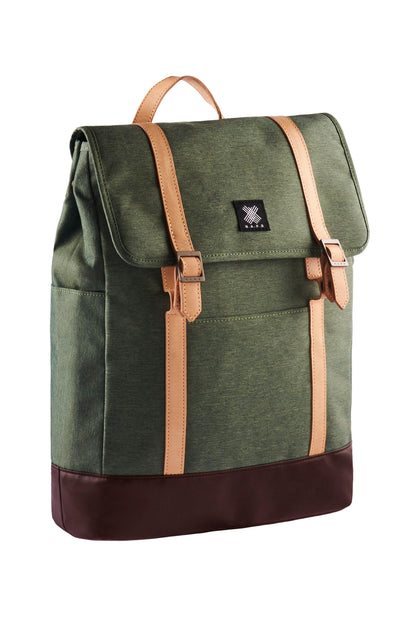 Urban Backpack with Leather Trim - WEMUG