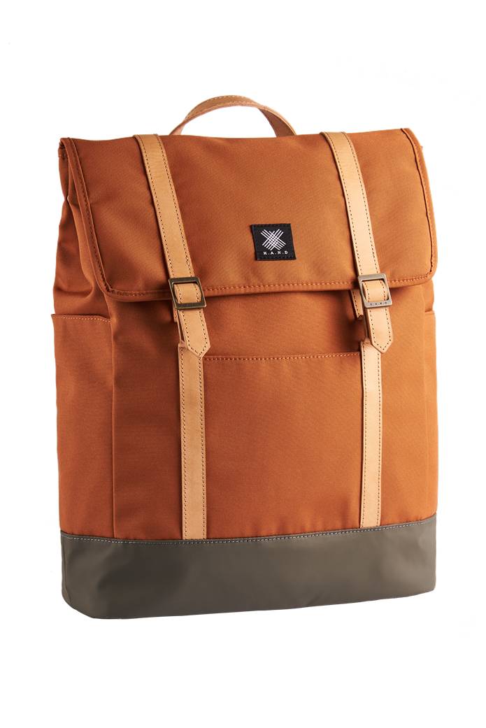 Urban Backpack with Leather Trim - WEMUG