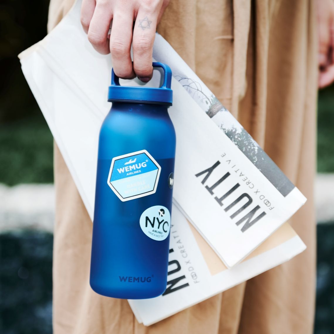 WEMUG Travel the World Airlines Fun Sticker for Water Bottle, Mug and Tumbler - WEMUG